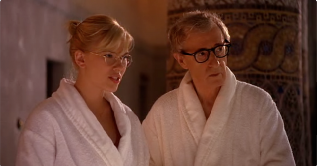 Scarlett Johansson and Woody Allen in Scoop