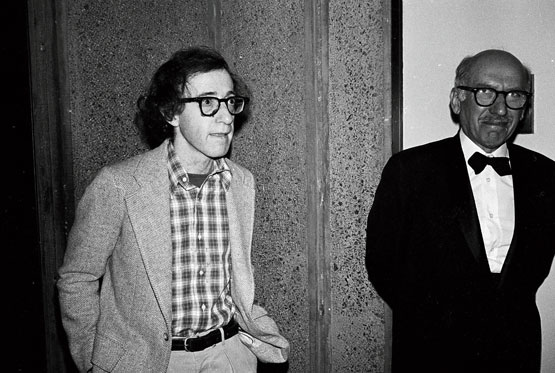 Woody Allen with Saul Steinberg