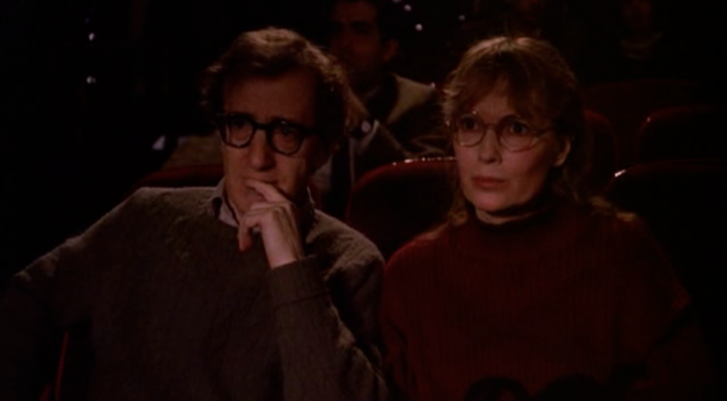 Woody Allen and Mia Farrow in Crimes And Misdemeanors