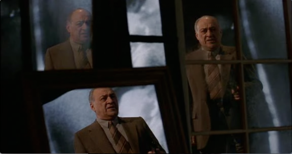 Jerry Adler in the final scene of Manhattan Murder Mystery