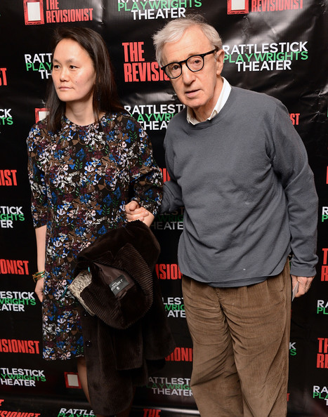 Soon-Yi Previn and Woody Allen at the opening night of 'The Revisionist'
