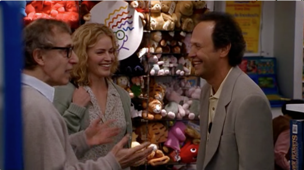 Woody Allen, Elizabeth Shue and Billy Crystal in Deconstructing Harry