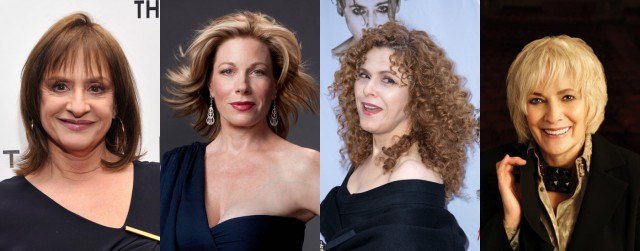 l-r: Patti LuPone, Marin Mazzie, Bernadette Peters, Betty Buckley