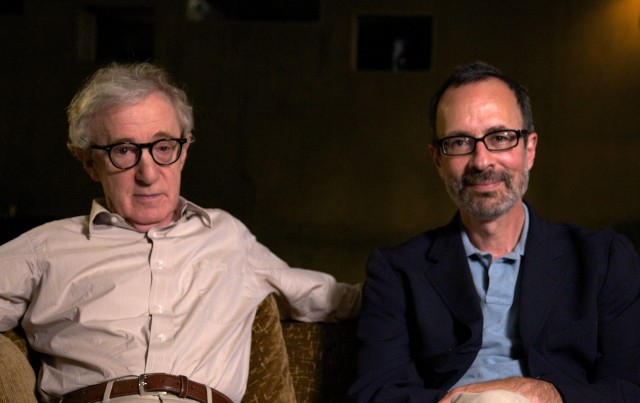 Woody Allen and Robert Weide. © B Plus Productions
