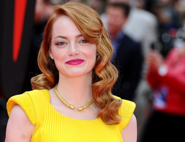 Emma Stone at the Amazing Spider-Man 2 premiere in London