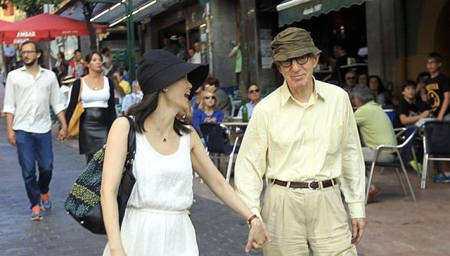 Soon-Yi Previn and Woody Allen holidaying in Oviedo, July 2015