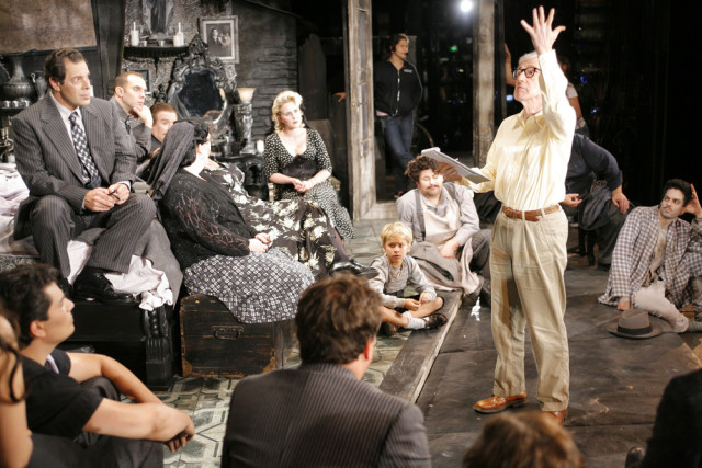 Woody Allen directing the opera Gianni Schicchi in 2008
