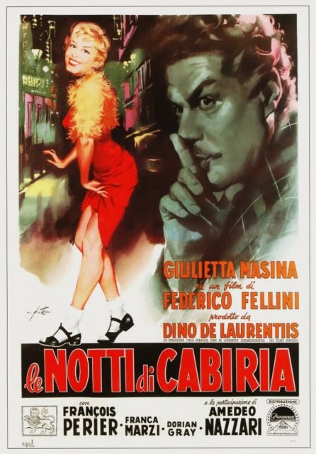LE NOTTI DI CABIRIA - Italian Poster by Arnaldo Putzu 1