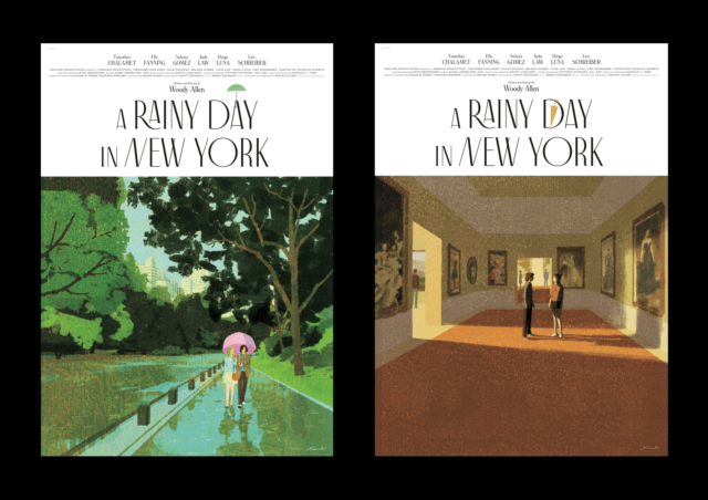 16 July check out Chinese poster for A Rainy Day In New York coming out in cinema soon!
